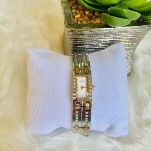 Timex Women's Silver and Gold Tone Bracelet Watch